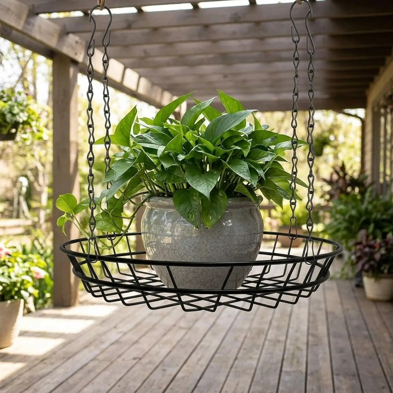 Adjustable Planter Insert for Pot Plant Container Support Multipurpose Supplies Adjustable Plant Riser for Garden Home Party view 2