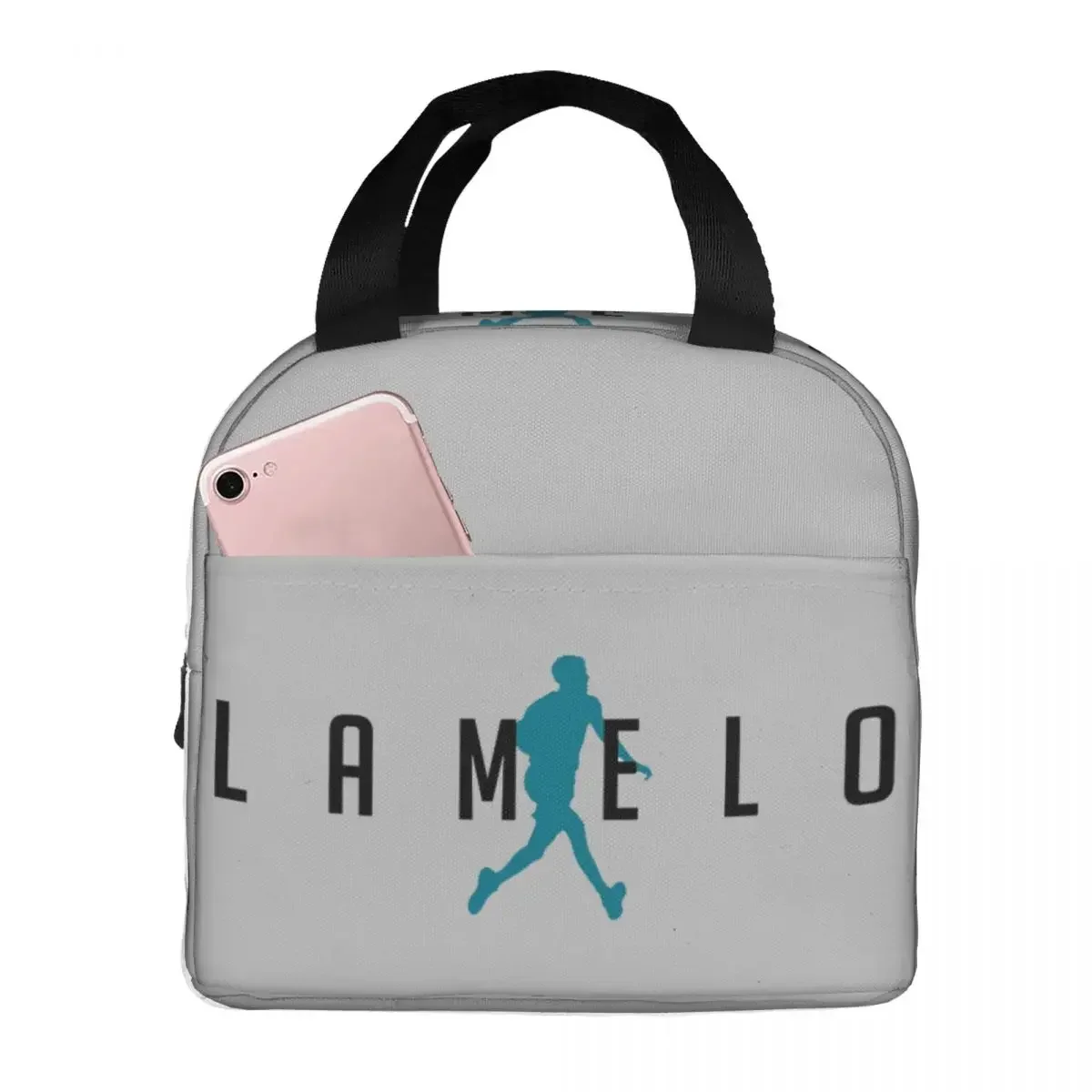 LaMelo Ball - Charlotte North Carolina - Hornets Basketball Insulated Lunch Bags Resuable Picnic Bags Lunch Tote for Woman Work