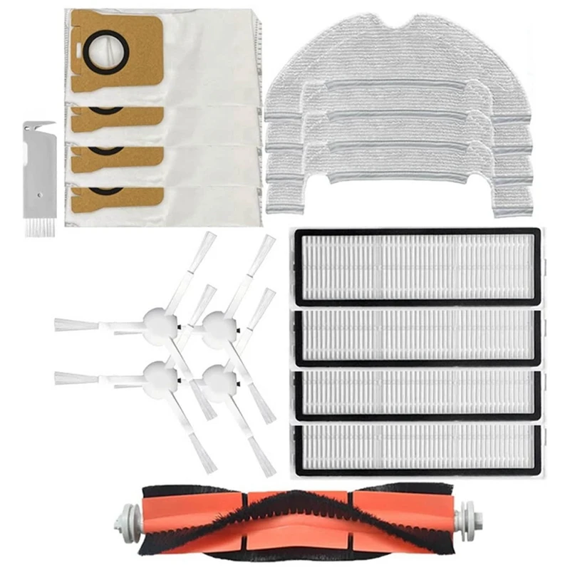 Kit d'accessoires pour aspirateur Xiaomi Mi Robot, vadrouille 2 Ultra ata jia Stytj05zhm, sac à poussière, filtre Hepa, chiffon de vadrouille