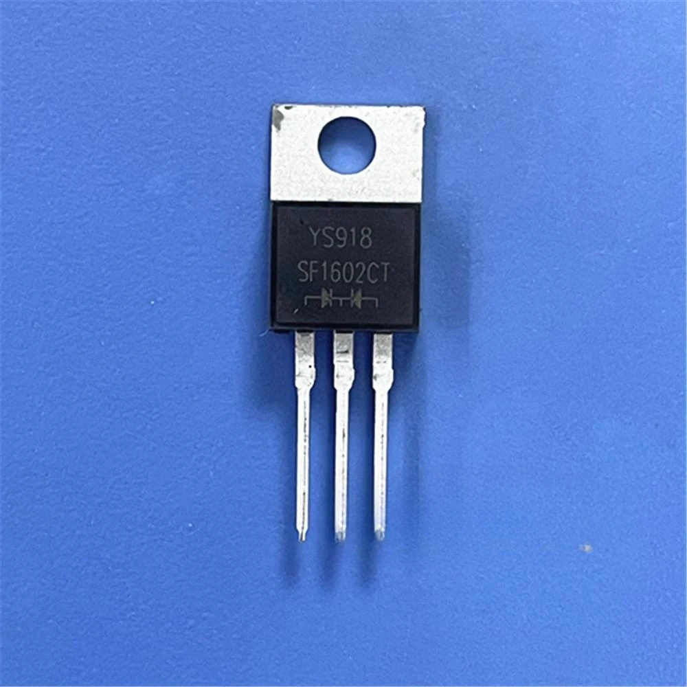 50PCS/SF1602CT Fast Recovery/High Efficiency Diode Voltage: 200V Current: 16A TO-220AB