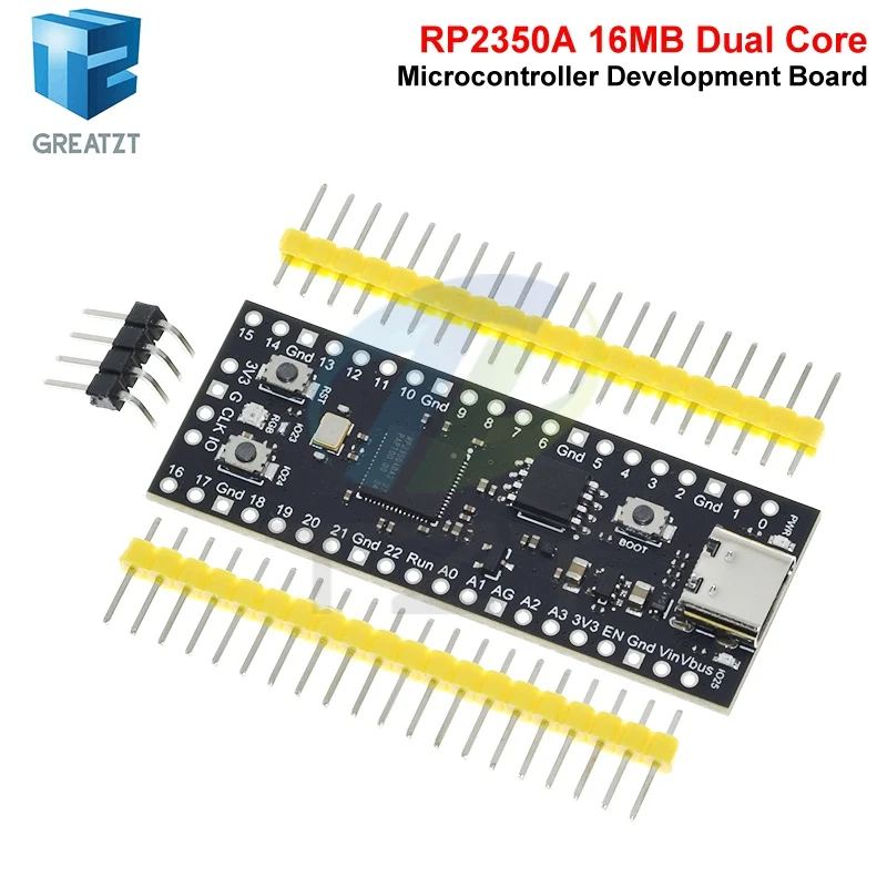 1/3PCS Raspberry Pi Zero Pico2 Development Board RP2350 16MB Microcontroller RP2040 Raspberrypi C Type-c Connector Power Supply