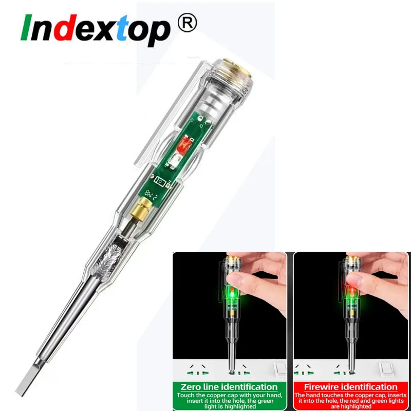 Ntelligent Voltage Tester Pen  Induction Power Voltage Detector Pen with High Brightness LED Light Electrical Indicator Tool