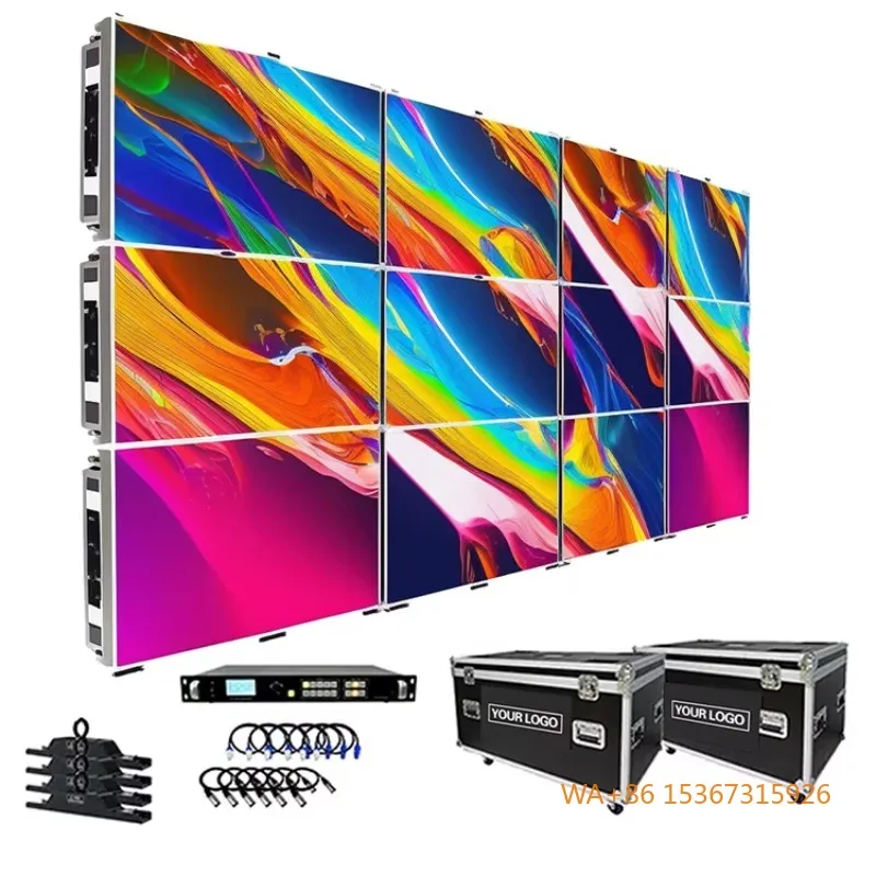 

Mobile 500x1000mm Video Wall Panels Rental Stage Background LED Display Screen for Concert