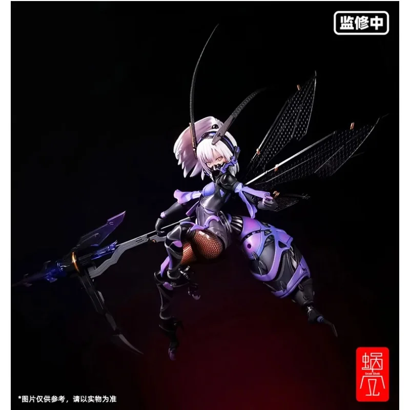 In Stock Snail Shell 1/12 Machine Girl Black Wasp Girl Hum Sauce Three Leaves BEE-04R Argidae Girl Movable Toys Gifts Finished