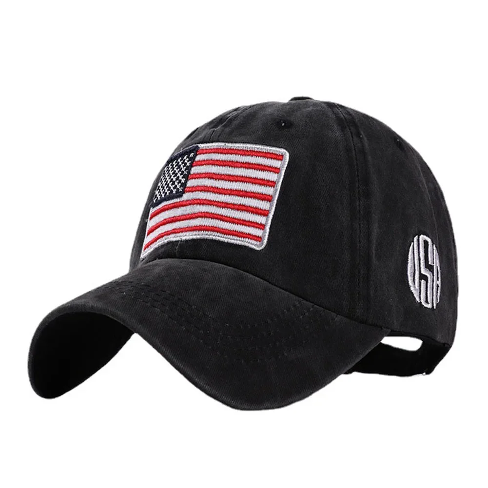 2024 New Designer American Flag Embroidered Baseball Cap Snapback Bonnet Vintage Usa Embroidery Caps for Men Women Gorras Hombre