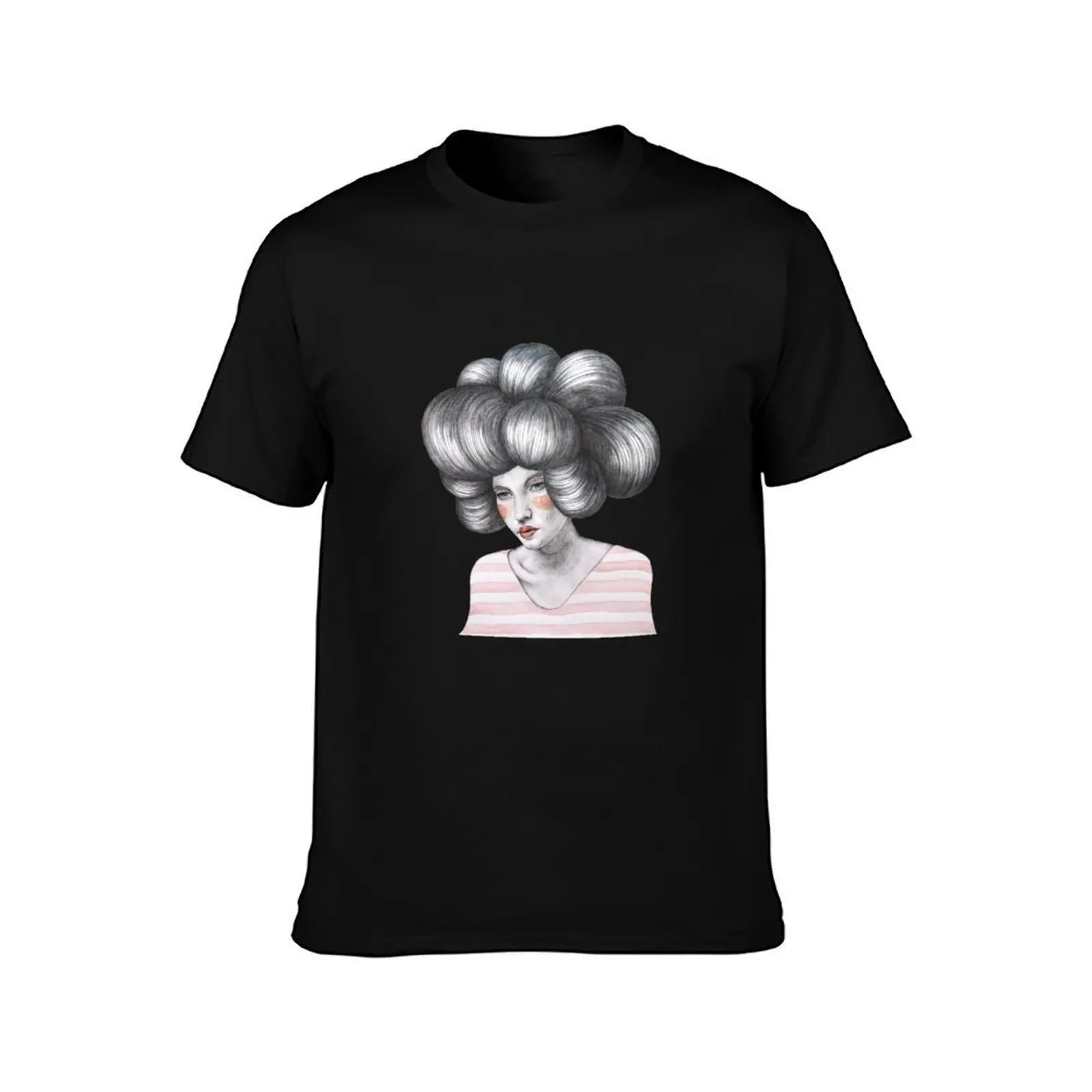 Dropless Agata T-Shirt, Summer Casual Cotton Tee, Oversized Streetwear Tops, Vintage Graphic Print, Loose Fit Short Sleeve