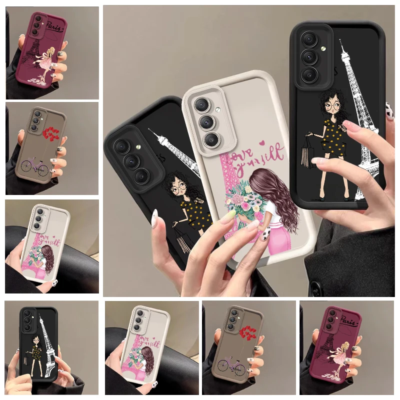 Half day idle light Phone Case for Samsung A30 22 23 24 25 26 31 32 33 A34 35 A50 51 52 A53 54 55 A70 A71 72 Silicone Soft Cover