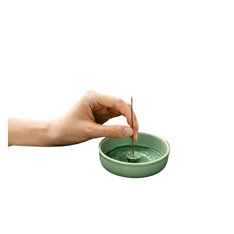 

*Yue Kiln Celadon Ruyi ароматическая пробка для благовоний, пепельная тарелка, керамическая бытовая домашняя линия чайного столика, курильница, церемония, запасная часть