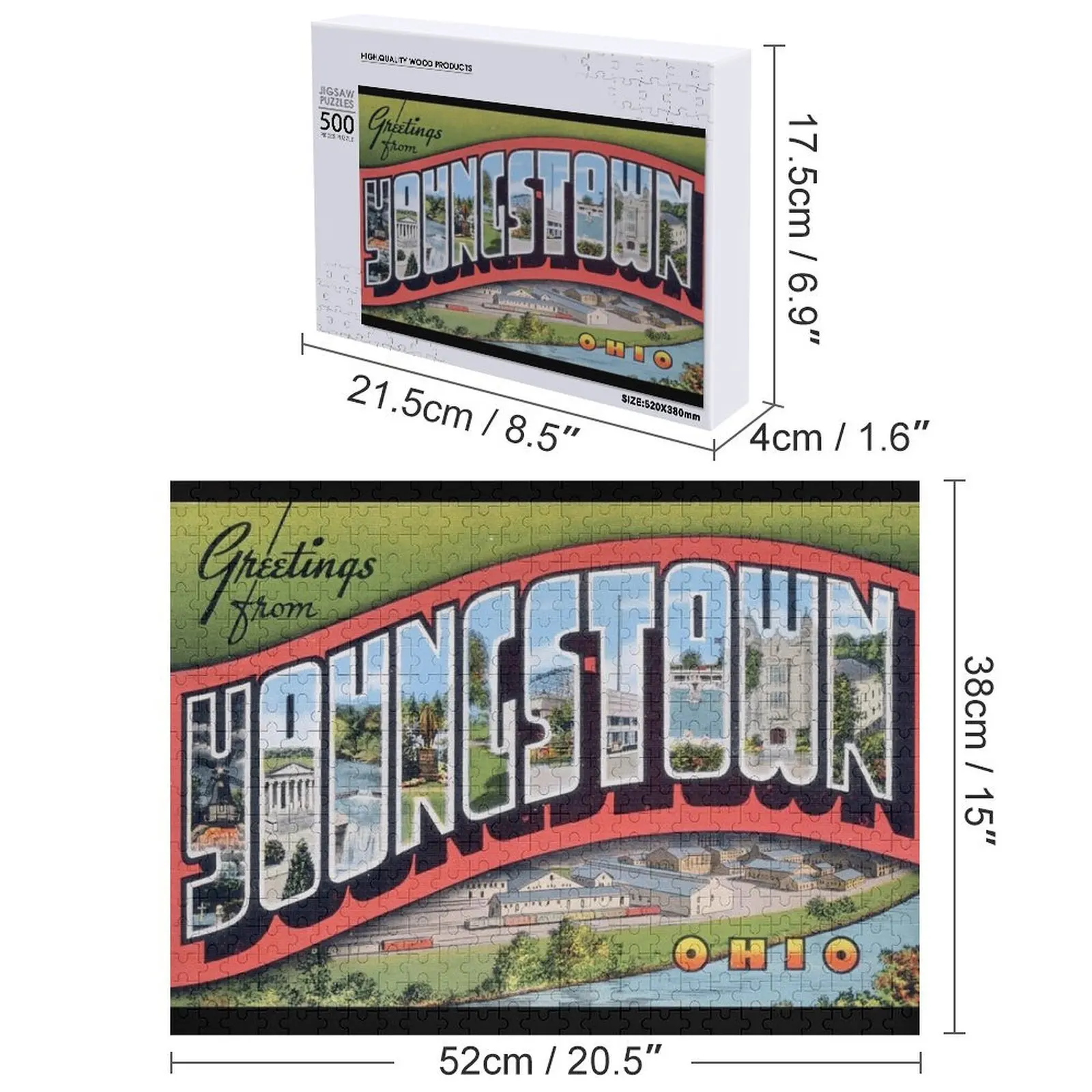 오하이오주 영스타운, 퍼즐 직소 퍼즐 맞춤형 장난감 나무 이름 맞춤형 퍼즐