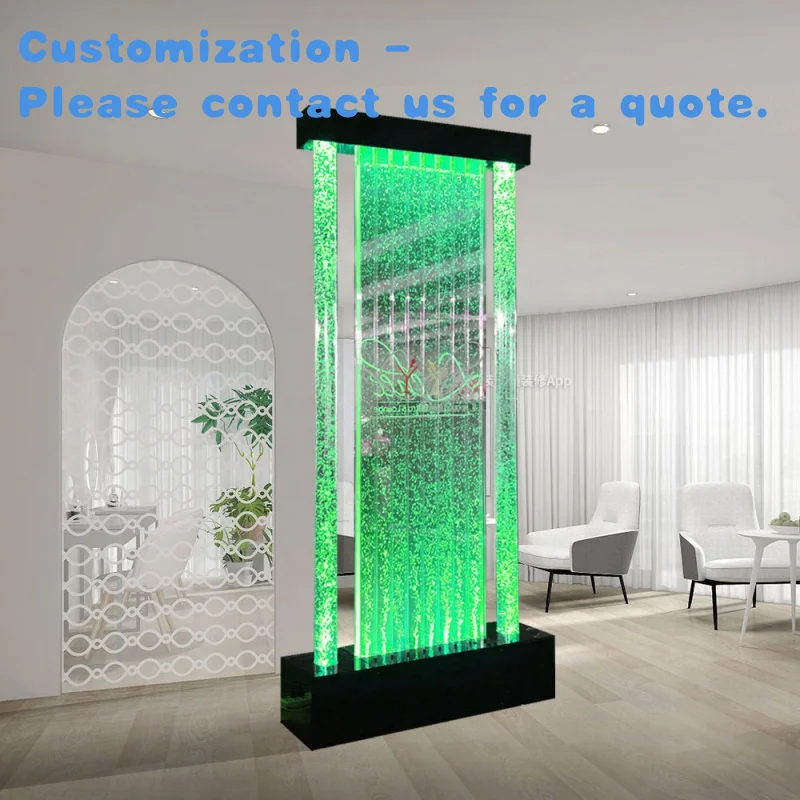 

custom.Modern LED Luminescent Curtain Bubble Wall Indoor Luxury Furniture with Panel Room Dividers Feature Indoor Sp