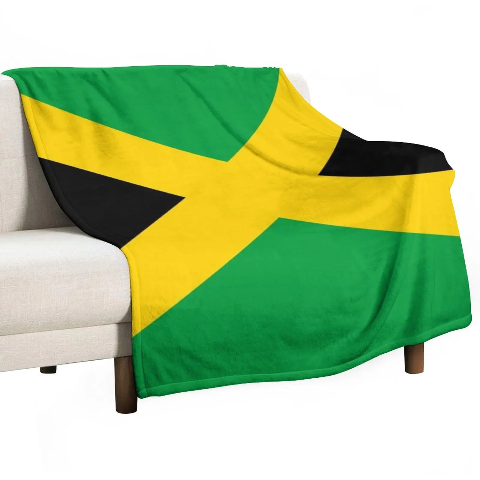 

Flag of Jamaica - Jamaican flag Throw Blanket Blankets For Sofas Soft Bed Blankets Bed covers Hairy Blankets