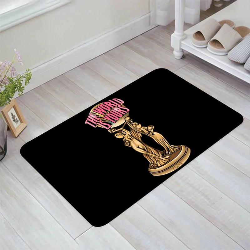 

S-Scarface Movie Floor Mat Home Kitchen Carpet Carpets Room Rugs Balcony Doormat Entrance Door Foot Rug Mats Bathroom Bath House