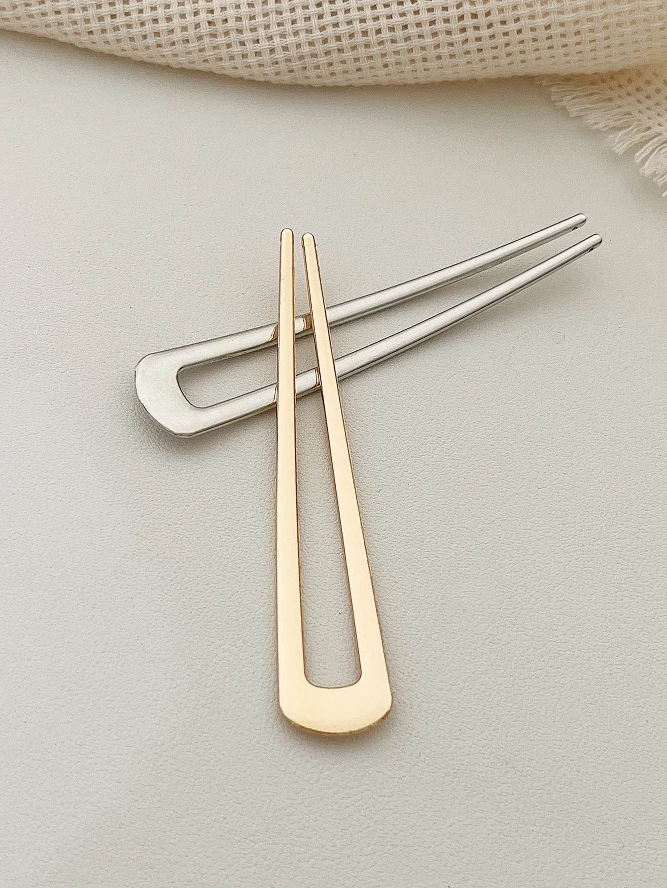 3 قطعة مقاطع الشعر الفرنسية البسيطة على شكل حرف U للنساء العصي الشعر إكسسوارات الشعر الأنيقة دبابيس الشعر المعدنية مثالية للكعك والتويست الفرنسي #4