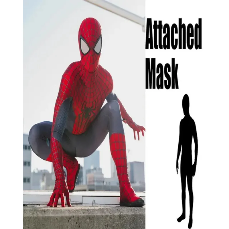 Halloween masculino tasm spidercosplay traje super-herói zentai terno adultos crianças meninos masculino macacão completo
