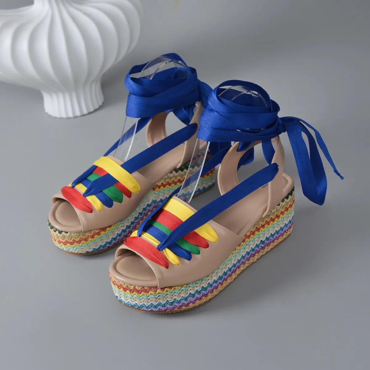 

Fashion Platform Women's Shoes Rope Bottom Heel High Heel Sandals Women Summer