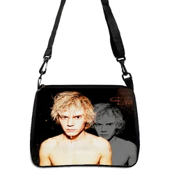 Evan Peters Print Shoulder Bags, Crossbody Bag, Casual Shopper Bag Festival Gift Purse 5.23