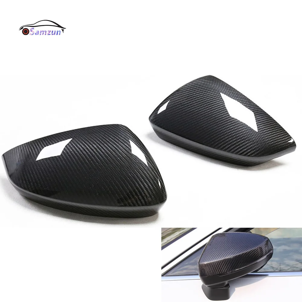 

For Audi A3 S3 2021 2022 2023 Car Accessories Real Carbon Fiber Rearview Mirror Cover Side Wing Mirror Protector Decoration