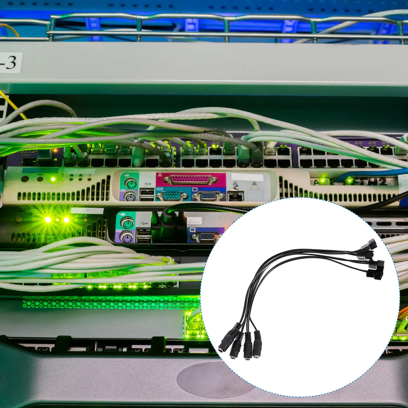 

5Pcs Dc Power to 4 Pin Fan Cable Exquisite Workmanship Universal Fit for Computer Equipment Heat Dissipation