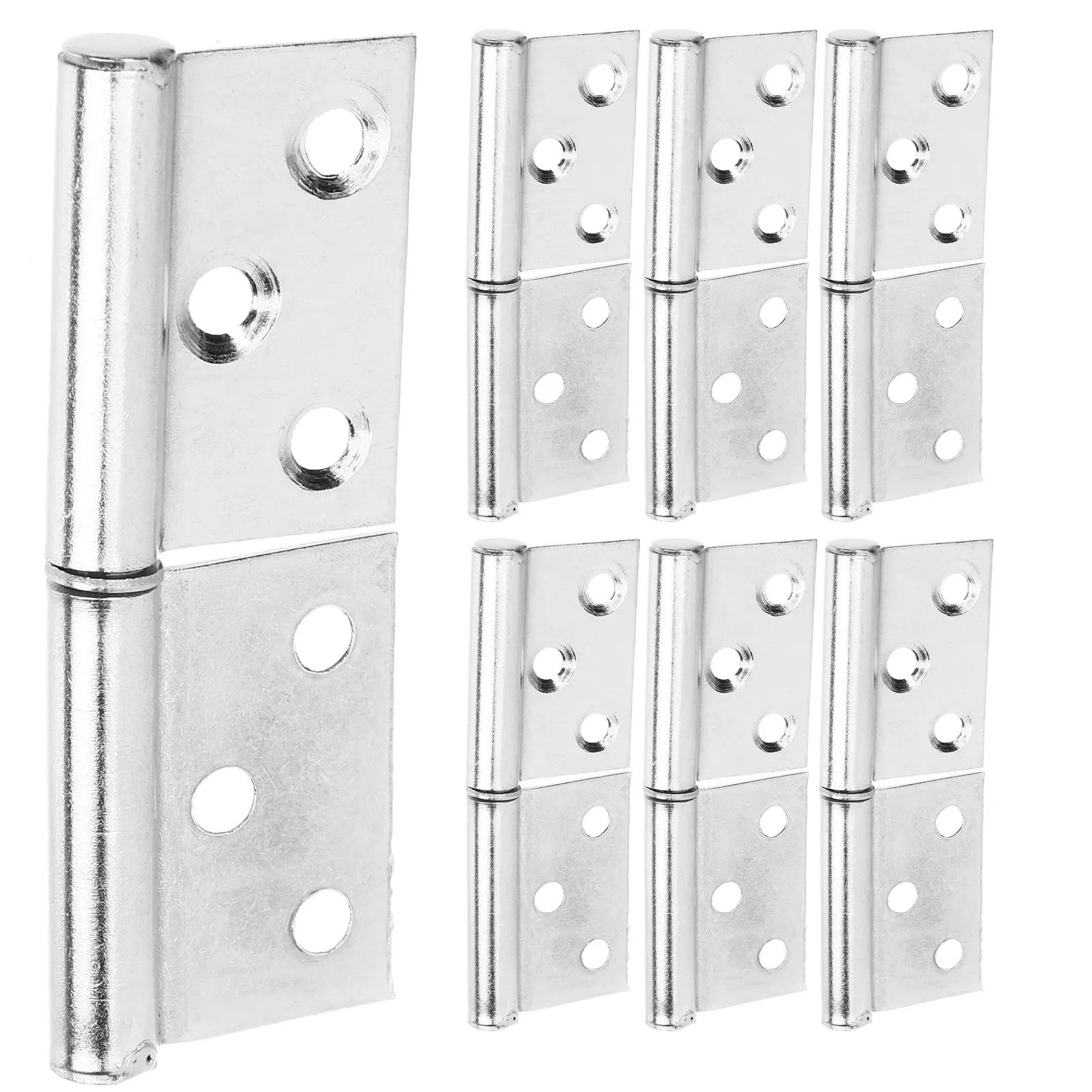 

12pcs Stainless Steel Hinges Heavy Duty Detachable Design Thick Shaft Smooth Rotation Door Cabinet Furniture Hardware