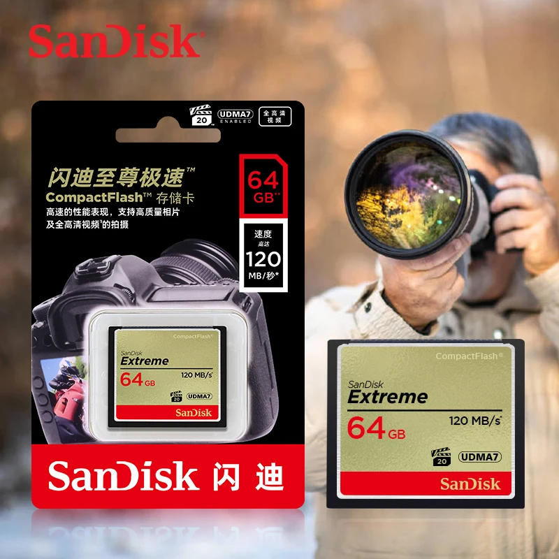 Sandisk CF Card sale Industrial Compact Flash Real Capacity 32GB 64GB 128GB Memory Card For CNC IPC Numerical control machine