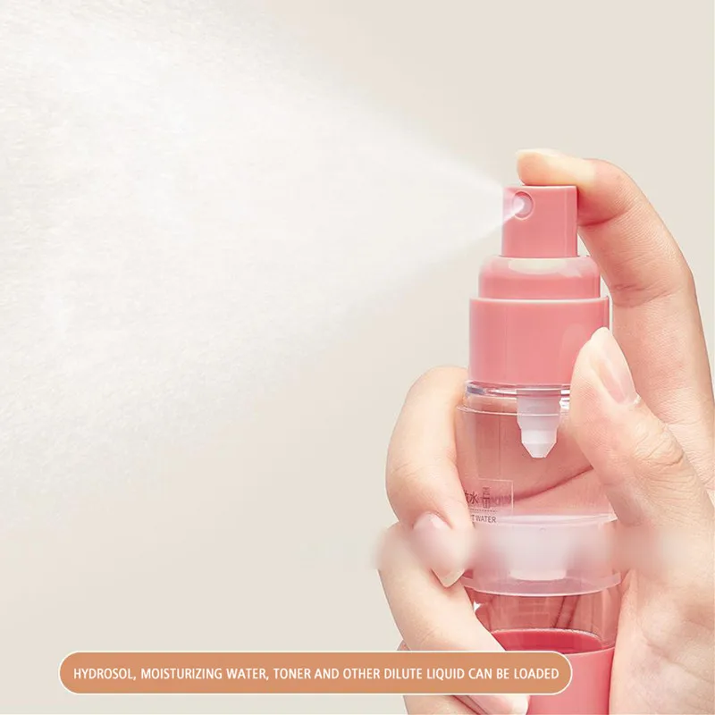 15/30/50ml Nordic Portable Vacuum Press Type Spray Bottle Vacuum Lotion Bottle Travel Cosmetic Separate Refillable Bottling