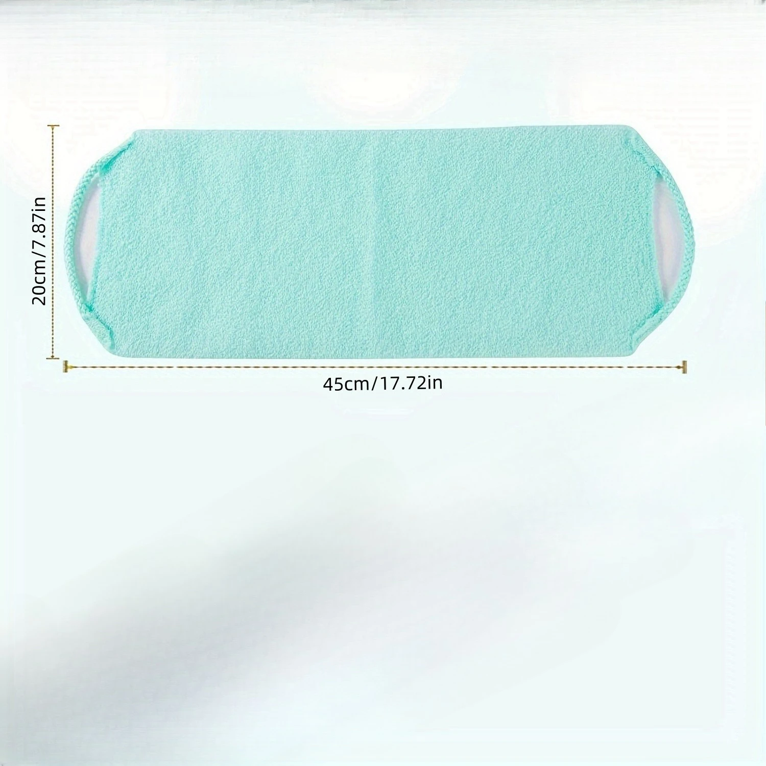 Hands on exfoliating back scrub gloves - a stretchable double-sided nylon shower cloth suitable for cleaning the skin,