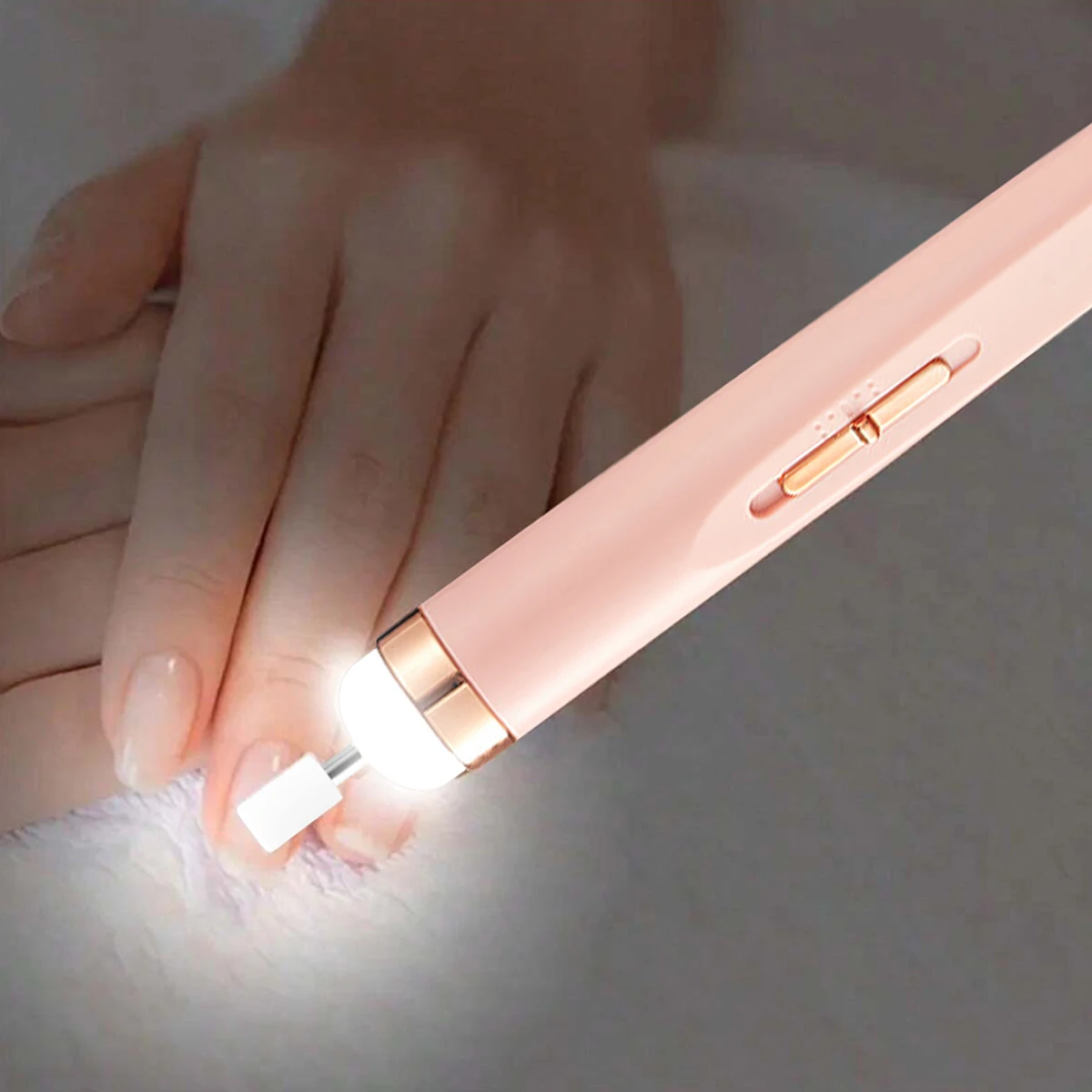 プロフェッショナルマニキュアペディキュアキット、電動爪やすりセット、コードレス電動ネイルドリルマシン、5スピードハンドフットケアツール