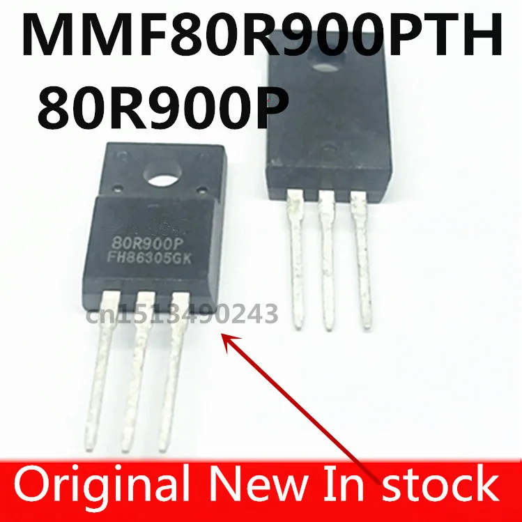 Original, 5 unidades/lote, 80R900P MMF80R900PTH TO-220F 800V, nuevo, en stock