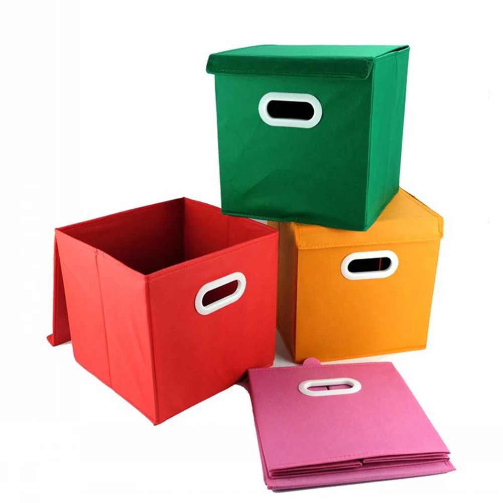 

Cloth Storage Bin Green Folding Waterproof Dustproof Organizer For Laundry Clothing Crafts Storage Basket Box Bins