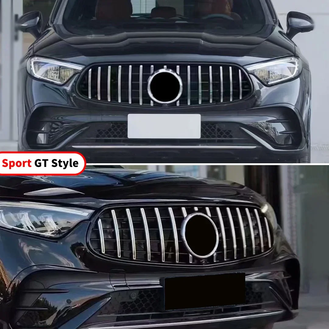 For Mercedes Benz New GLC X254 2022 2023 2024+ GT Diamond Style Front Radiator Grille Inlet Grid Mesh Grill Tuning Accessories