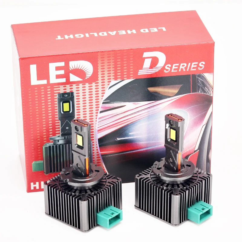 Żarówki LED D1S D3S do reflektorów 30000Lm D4S D2S D8S Canbus Dwustronne 80W D1R D2R D3R D4R Lampy samochodowe 1:1 Xenon HID — 2
