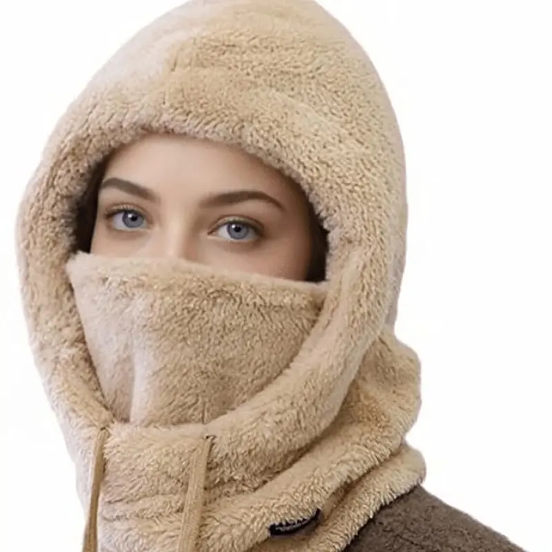 Winter Warm Balaclava Thermal Windproof Ski Hood Motocycle Face Cover Polar Fleece Adjustable Cycling Neck Cover Full Face Maskd - Image 4