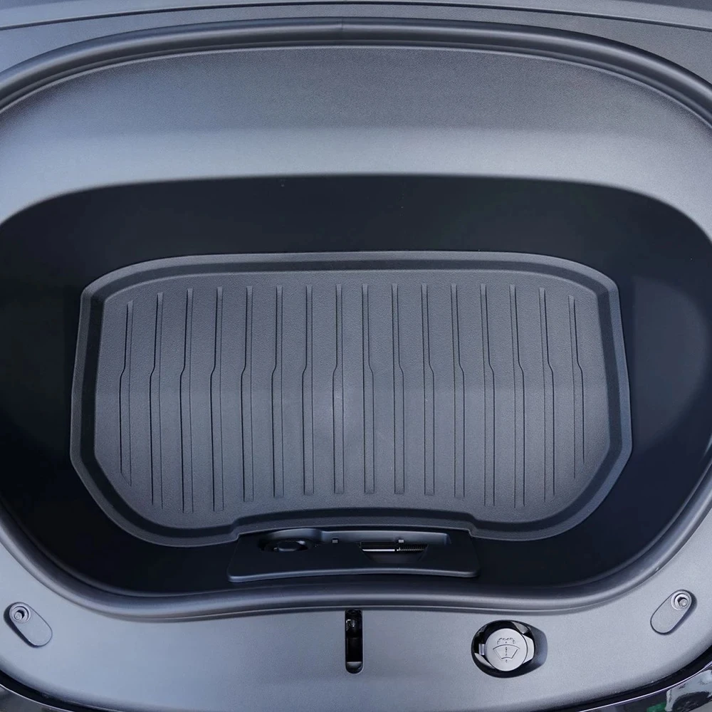 for Tesla Model 3 / Y Front Rear Trunk Mats Upgrade TPE Lower Trunk Storage Pad Protective Cover Cargo Liner Tray Anti Dirty Pad