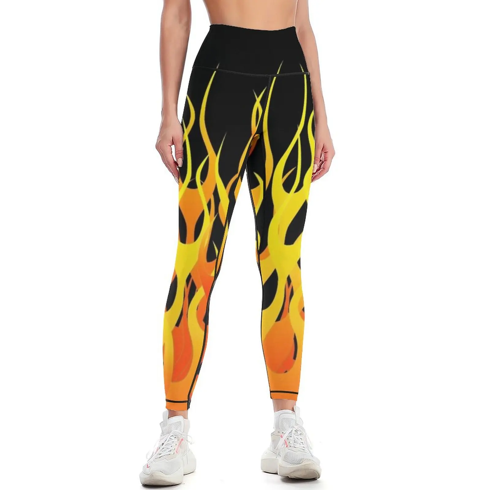 

Racing Flames Leggings Pants sport Women's tights sport legging Women's trousers Womens Leggings