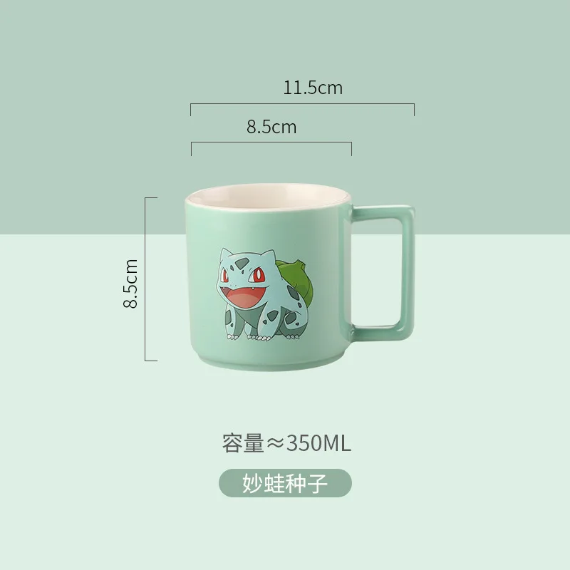 Cartoon Pokemon Pikachu Mug Breakfast Milk Cup Cute Drink Tableware Ceramic Coffee Cup Gift Dessert Kawaii Drinkware Kitchen