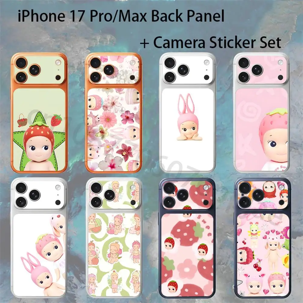 

Kewpie Cute Angel For iPhone 17Pro/ProMax Battry Back Cover with Camera Decal Skin Rear Protective Sticker Film