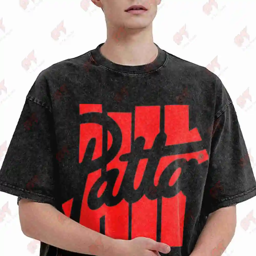 Undefeated X Patta Logo Vintage Streetwear Vintage Washed Tee Pure Cotton T-Shirt