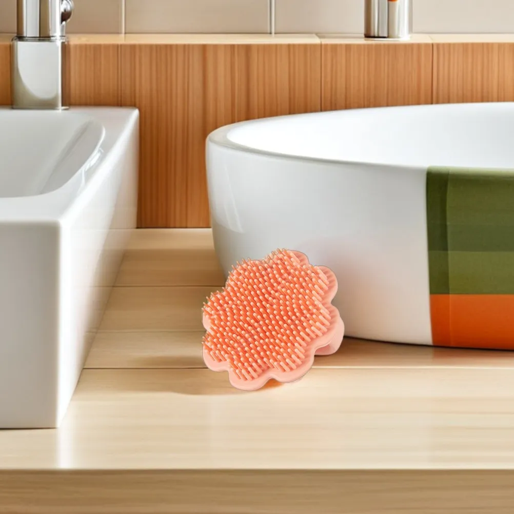 

2Pcs Baby Shampoo Brush Silicone Cradle Cap Brush Newborn Toddler Scalp Massager Bath Scrubber Soft Hair Cleanser Hair Care