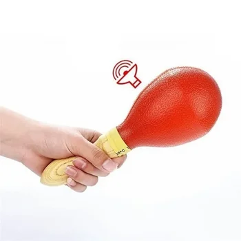 Orff Sand Hammer Rattles Percussion Musical Instrument For KTV Party wooden handle Maracas Baby Shaker Toy Kids Educational Item