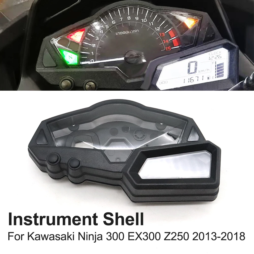 

Motorcycle Speedometer Tachometer Gauge Case Cover For Kawasaki Ninja 300 EX300 Z250 Ninja300 EX 300 2013-2018 Instrument Shell