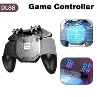 MEMO DL88 Mobile Phone Cooler Fan Game Controller Grip For 6 Finger Trigger Joystick Gamepad Semiconductor Radiator For IOS PUBG