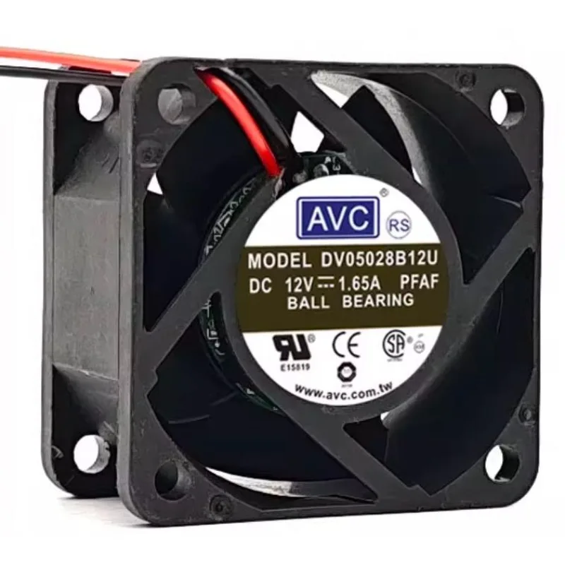 New Cooler Fan for AVC DV05028B12U 5CM 5028 12V 1.65A High Speed Strong Wind Cooling Fan 50x50x28mm
