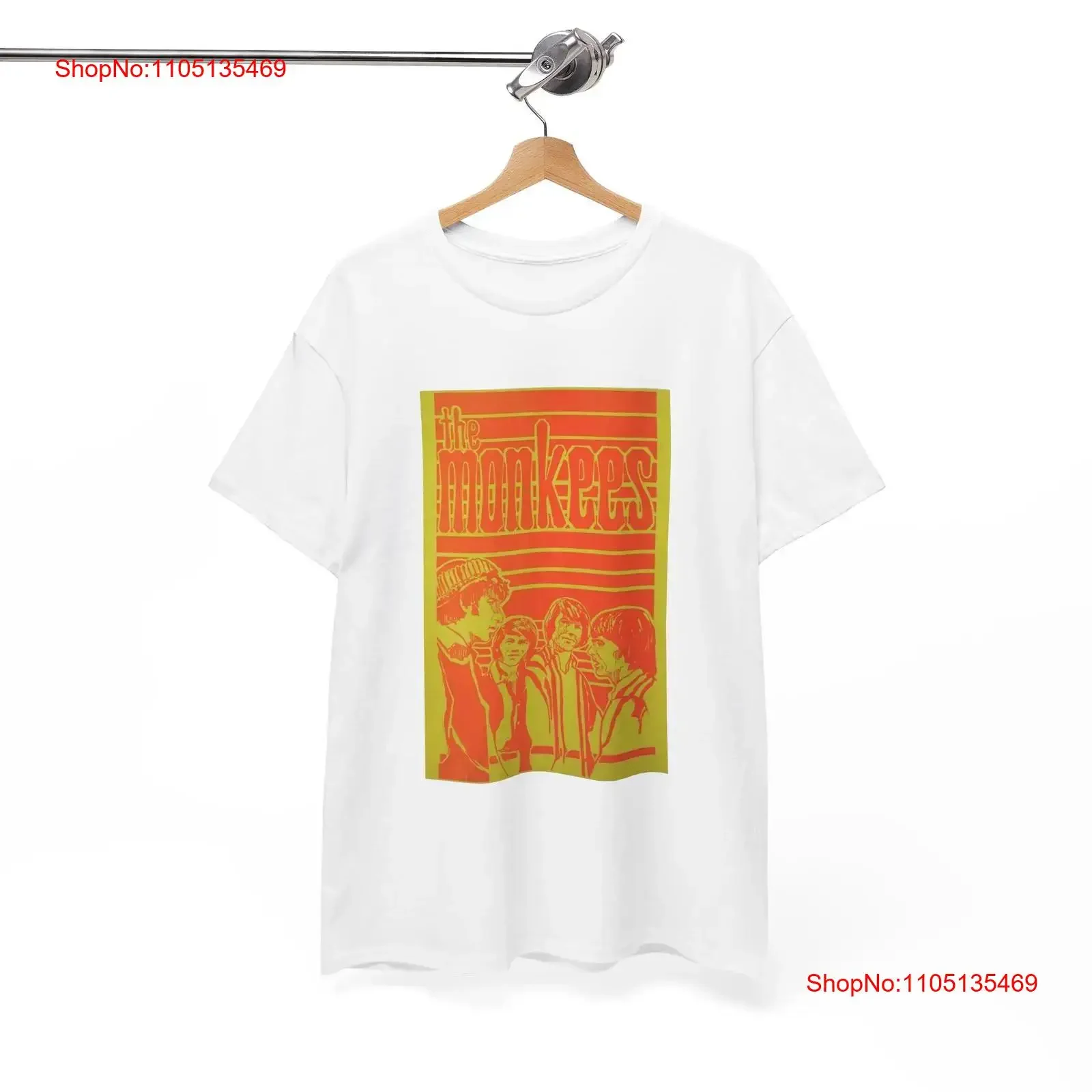 

The Monkees T Shirt Vintage Poster Rock 70s Retro Heavy Cotton vintage Washed fashion homme streetwear Unisex Casual Versatile