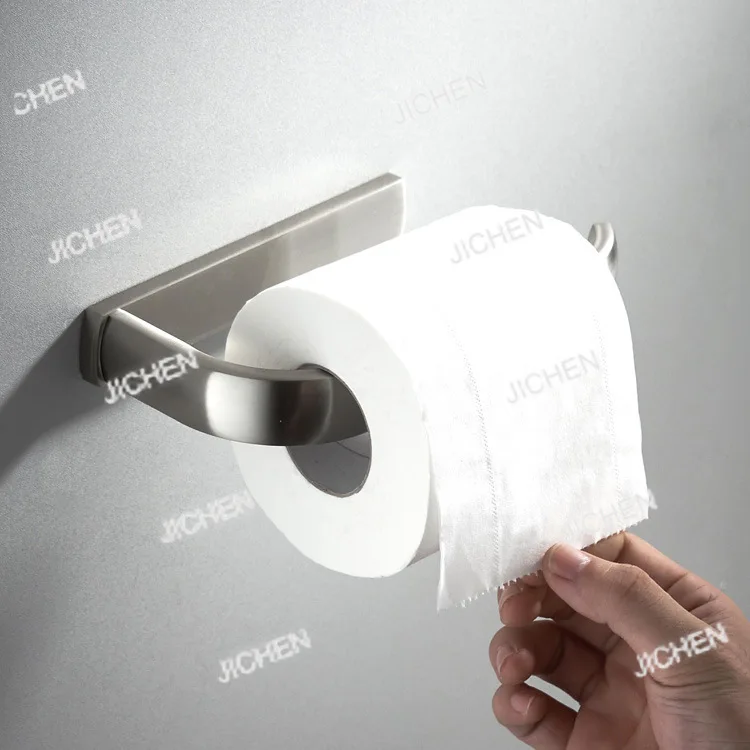 

Набор из двух предметов для ванной комнаты: держатель для бумажных полотенец и вешалка для полотенец из никелированной латуни, компактная упаковка E85-20