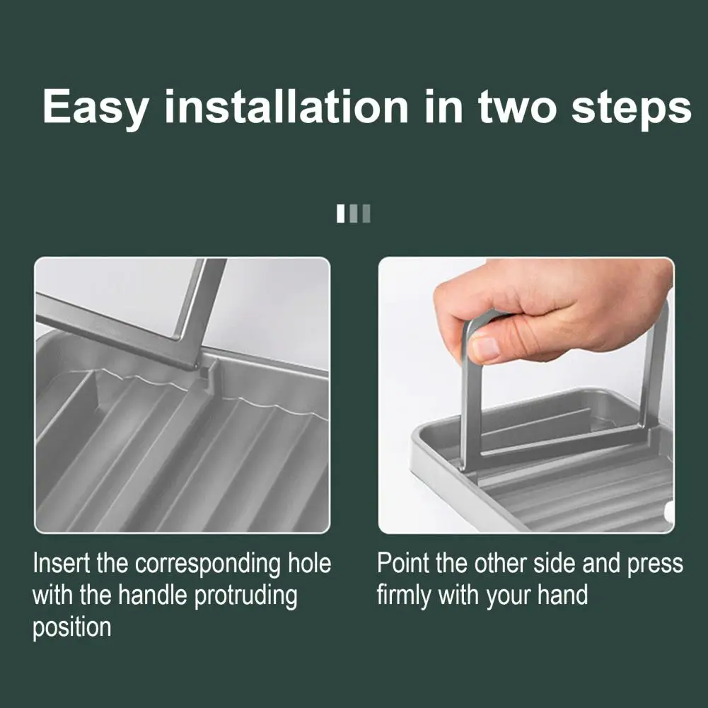 

Держатель для кухонных инструментов Складная подставка-органайзер с крышкой для сковороды с нескользящим дизайном для кухонной стойки Легко чистящаяся стойка для посуды Кастрюля