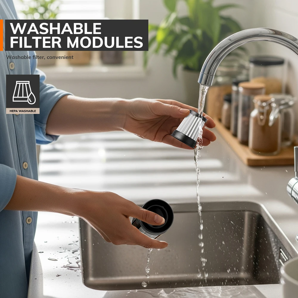 Aspirapolvere per laptop senza fili Aspirapolvere per auto portatile ricaricabile tramite USB Mini & Cool Model-X