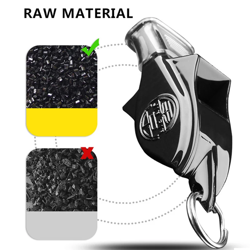 New Whistle 130Decibels High Frequency Dolphin Whistle Outdoor Basketball Training Match Referee Whistle Cushioned Mouth GripAcc