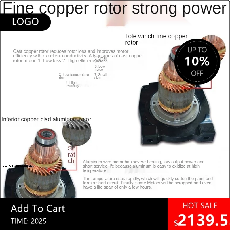 

808080 2025 13000LBS 5897.5Kg 12V Electric Synthetic Rope Winch Gear Train Roller Fairlead Useful