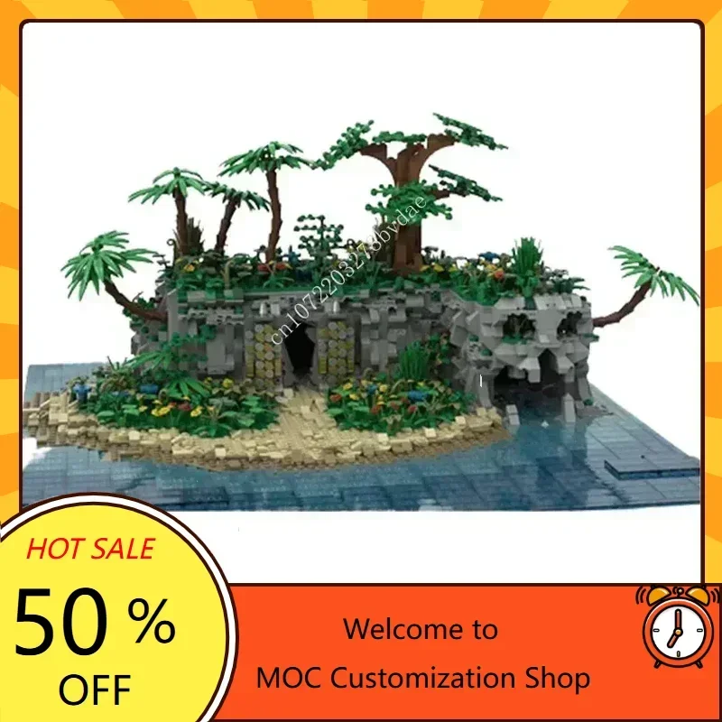 2855PCS Space Movie Series the Island Holiday Puzzle StreetView Beach Assembly Collection Birthday Toy Gift for Adults for Adult