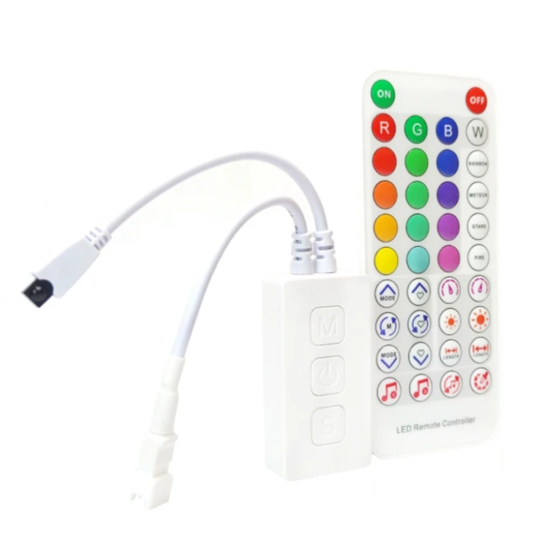 New-RGB Smart Music Bluetooth Smart Controller SP611E For WS2812B SK6812 WS2811 Addressable LED RGB Tape Strip